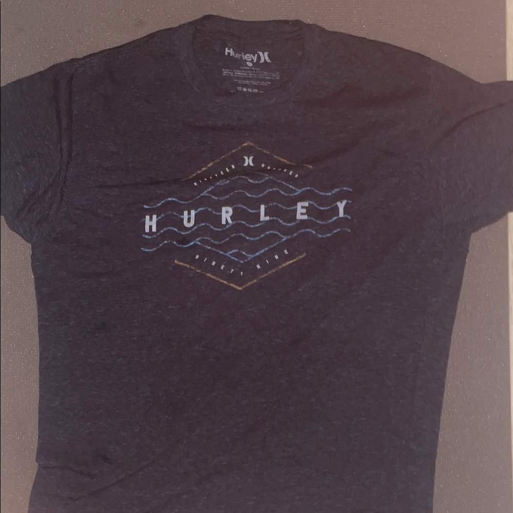Hurley Men's Charcoal Graphic Tee